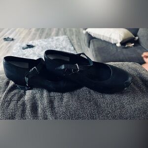 Black Mary Jane Dress Shoes with Strap